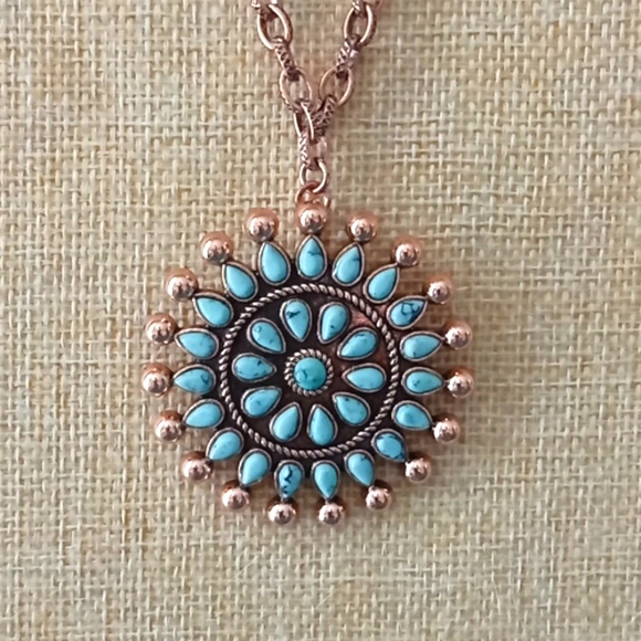 Jewelry - New Copper Turquoise Necklace